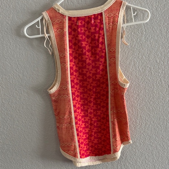 Free People Red and Cream Tank Top - Picture 6 of 6